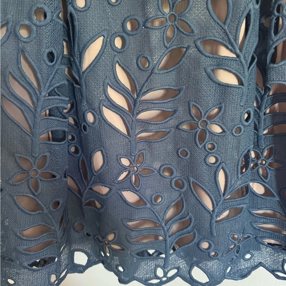 Adrianna Papell Blue fit and flare. Ptp 18” lenght 39”Fully lined - Picture 4 of 11